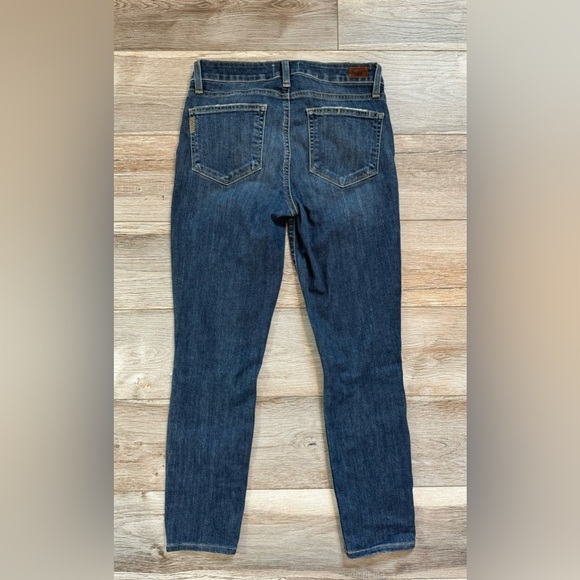 PAIGE~ Women’s Verdugo Crop Mavis Destructed Cropped Distressed Jeans Size 28 - Picture 10 of 11